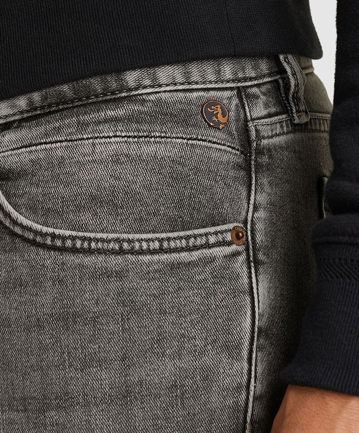 RISER SLIM MEDIUM COAL GREY heren jeans grijs