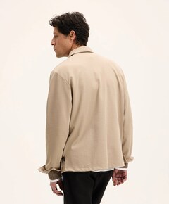 Heren overshirt beige