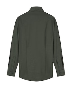Heren overhemd lange mouw groen