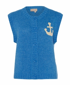 Dames gilet blauw