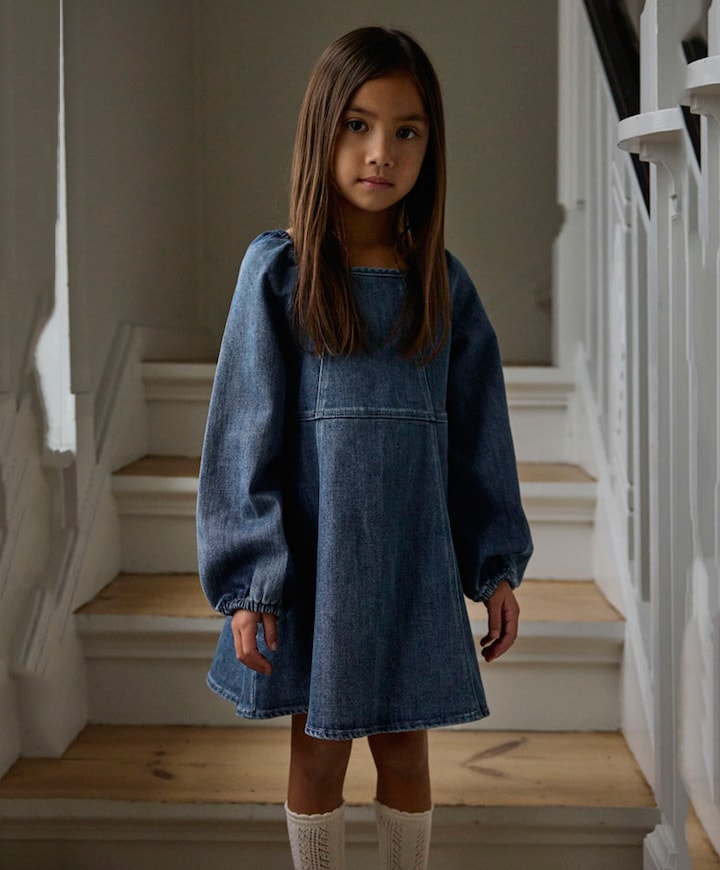 Meisjes jurk blauw
