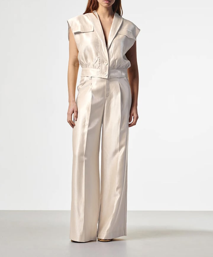 Dames gilet ecru