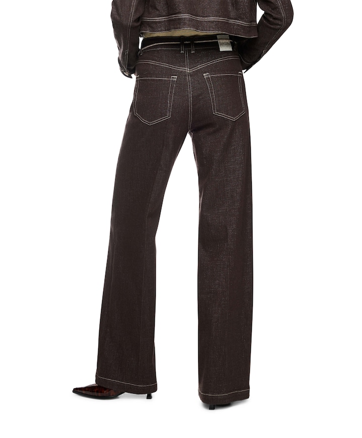 WARRI dames jeans bruin
