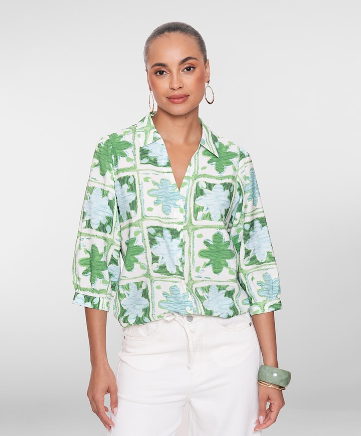 Dames blouse groen