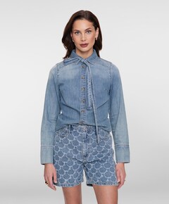 Dames blouse blauw