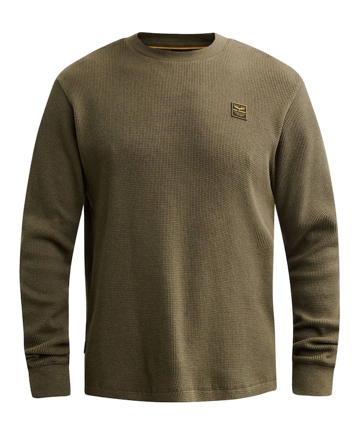 Heren longsleeve groen