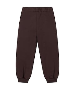 knitted pintuck uniseks broek bruin
