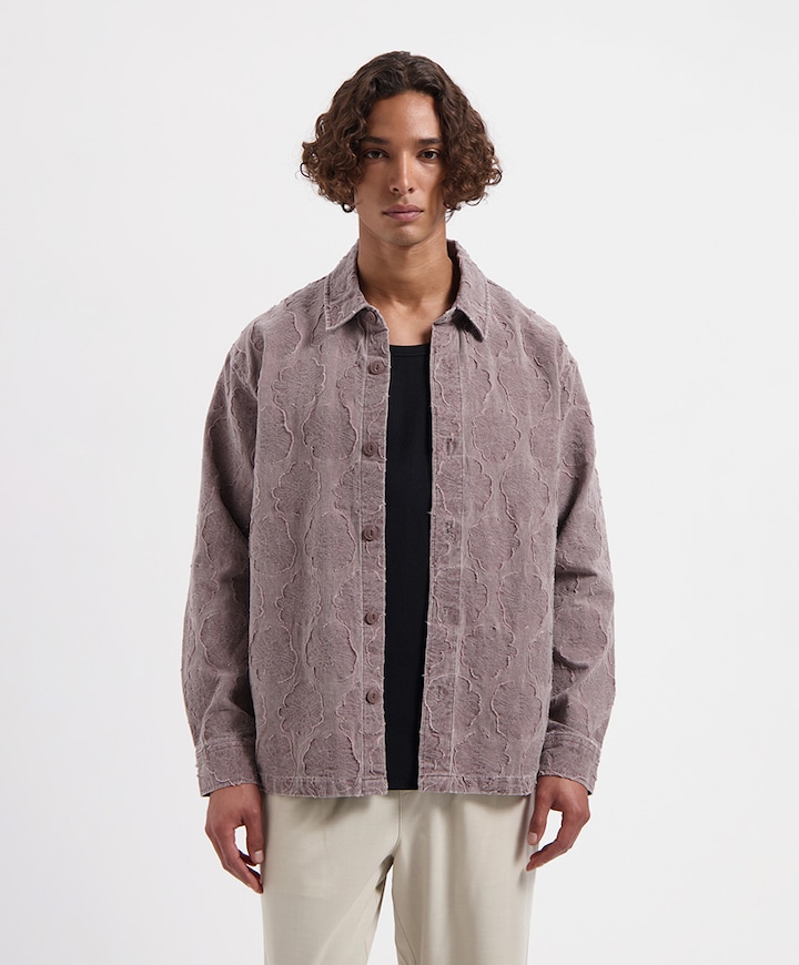 Heren overshirt bordeaux