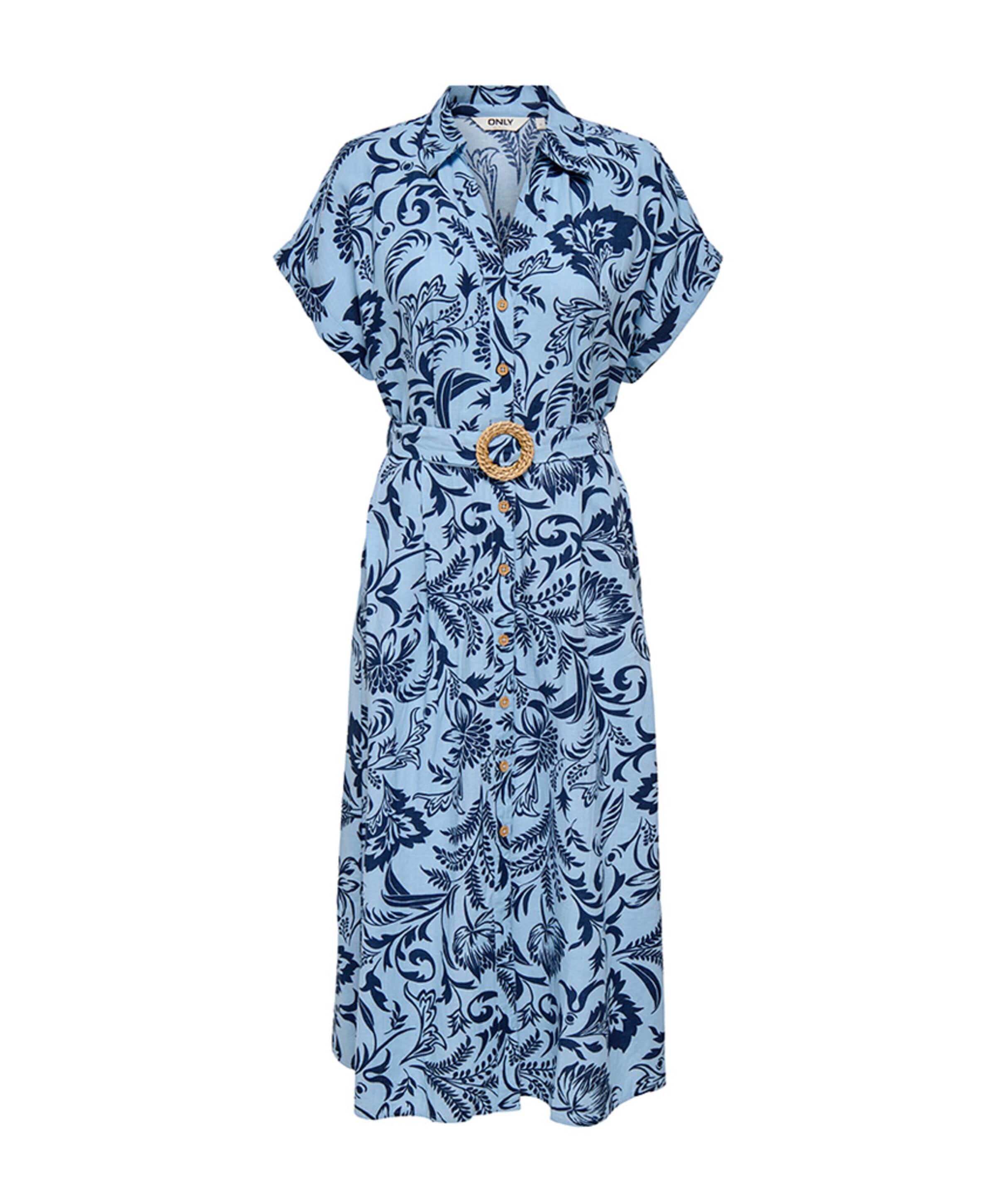 Dames jurk blauw