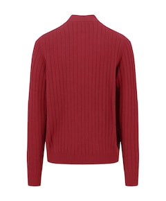 Heren trui met rits rood
