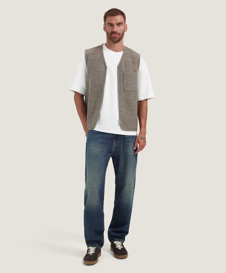 Heren bodywarmer bruin