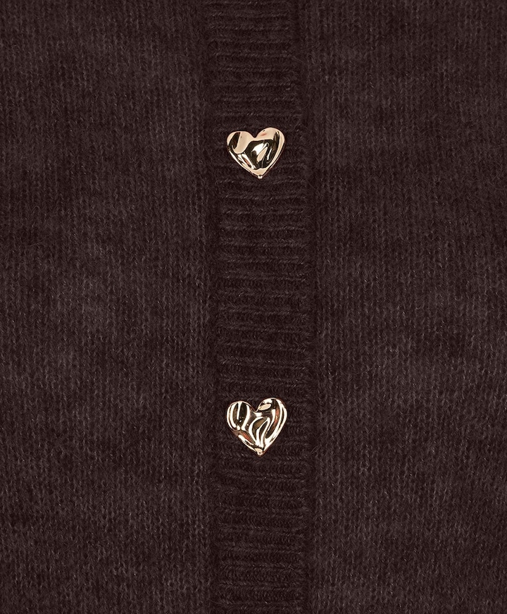 Dames vest bruin