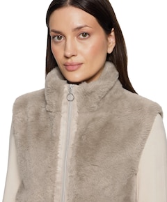 Dames gilet beige