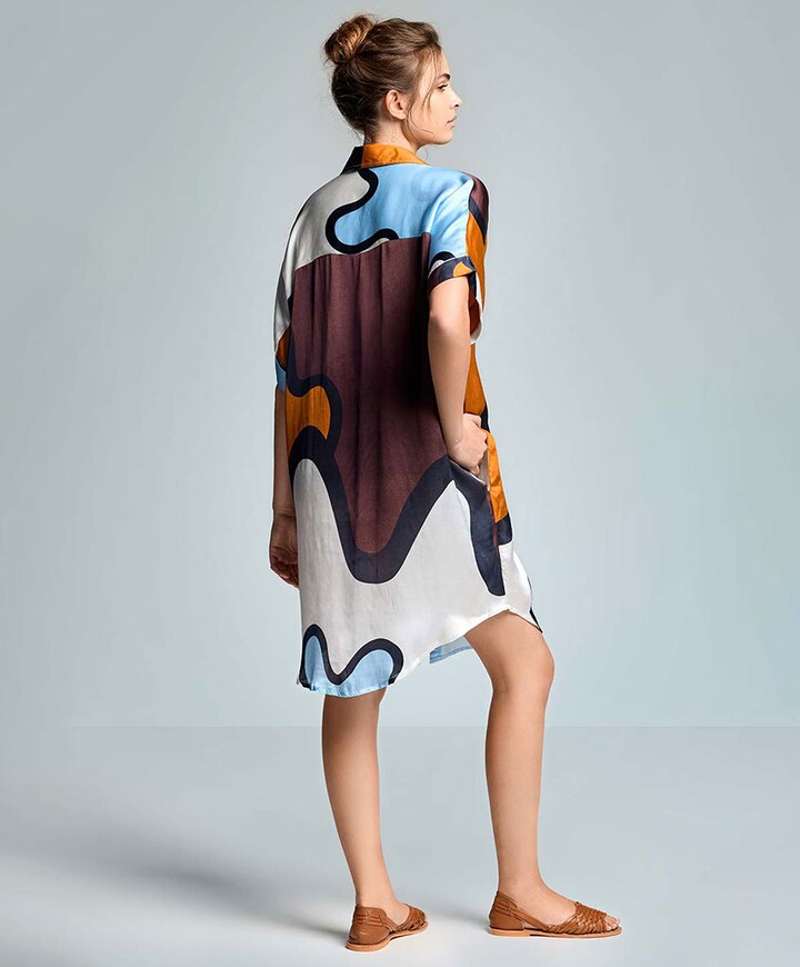 Dames jurk multicolor