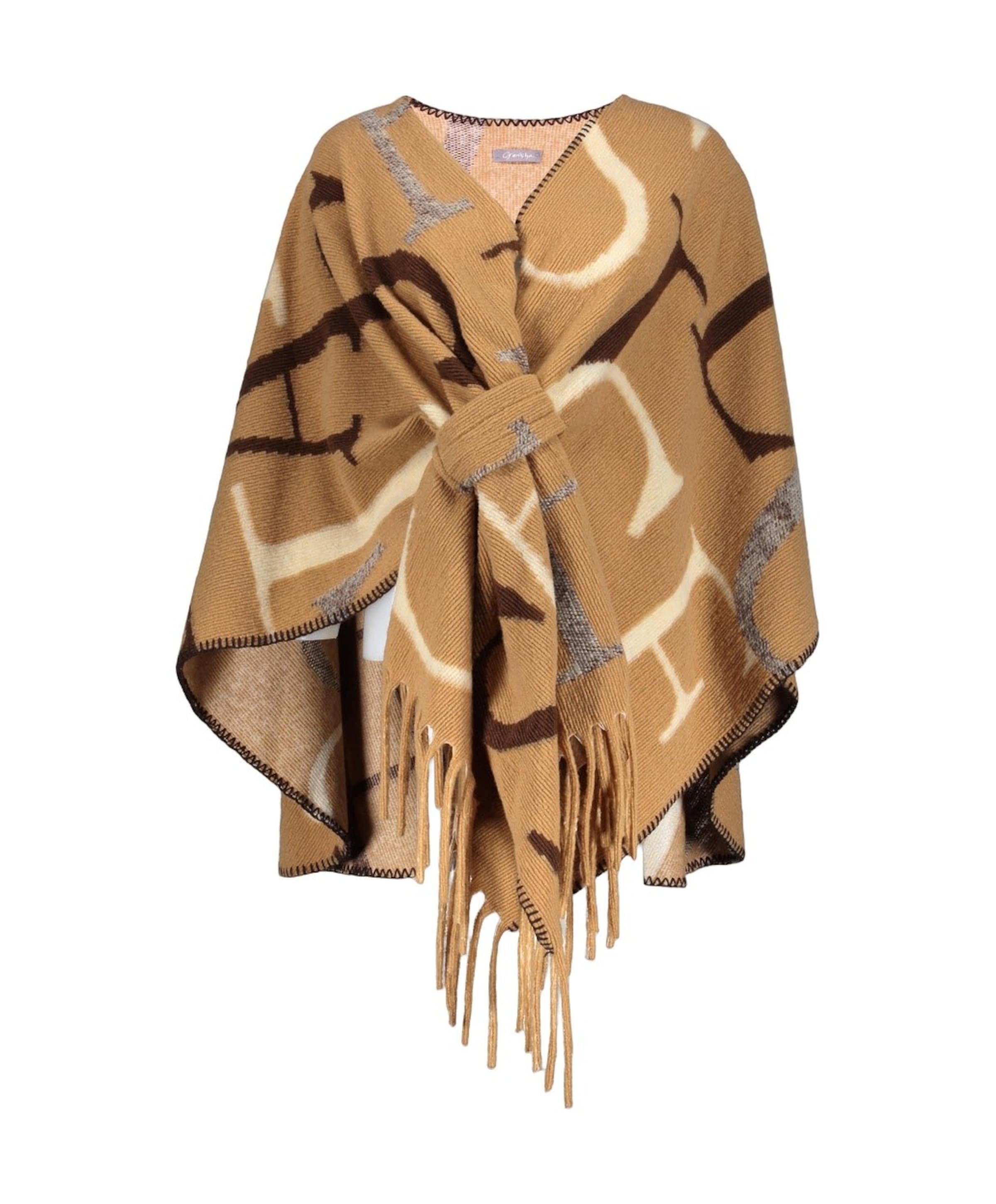 Dames cape beige