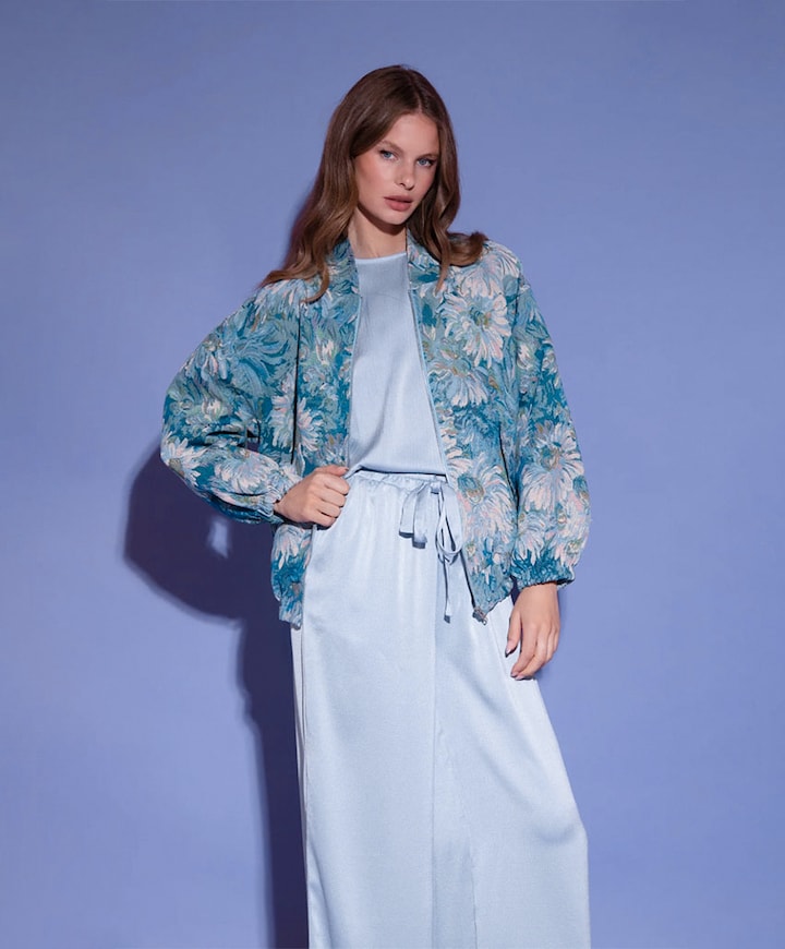 Dames top blauw