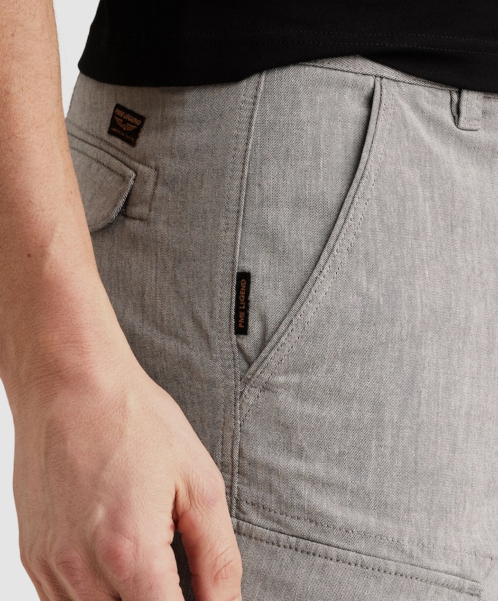 JETHEED CARGO SHORTS GREY INDIGO W heren korte broek grijs