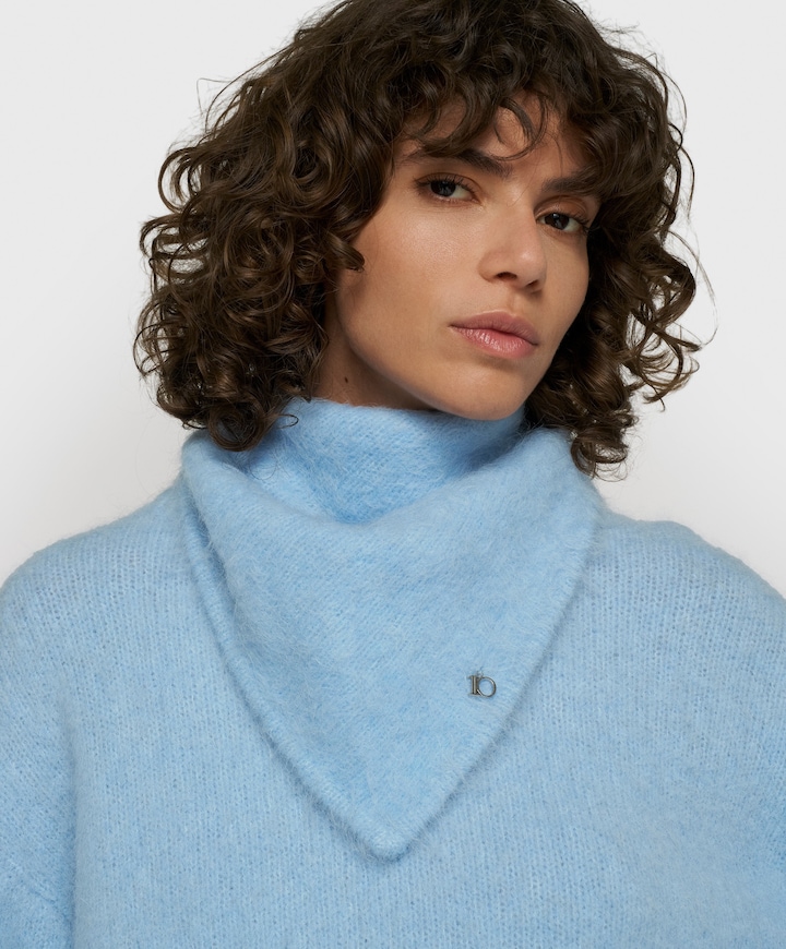 Dames sjaal blauw