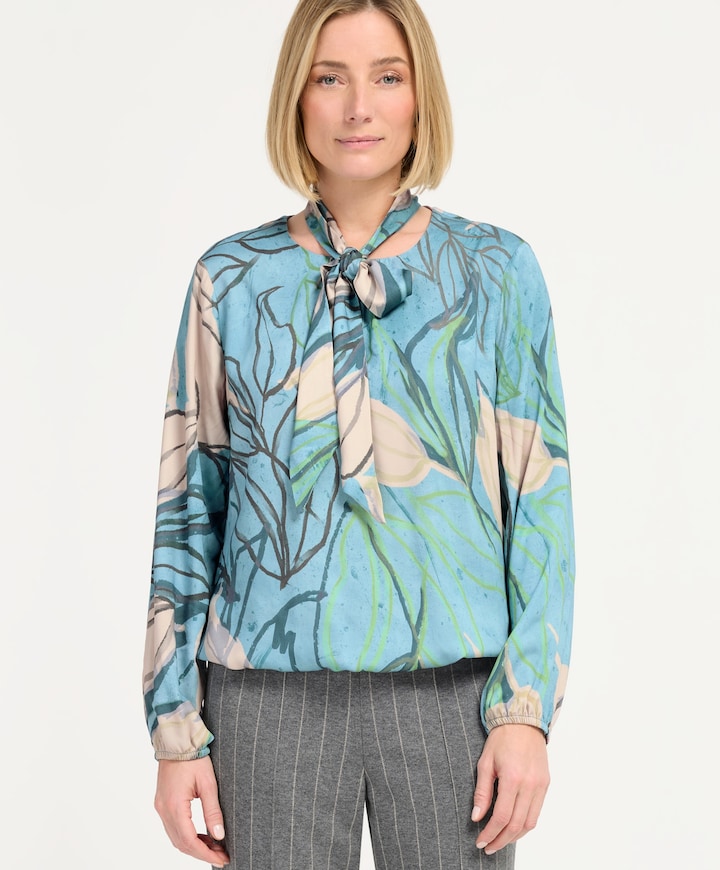 Dames blouse blauw