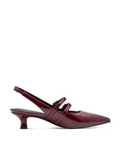 Women Sling sandalets bordeaux