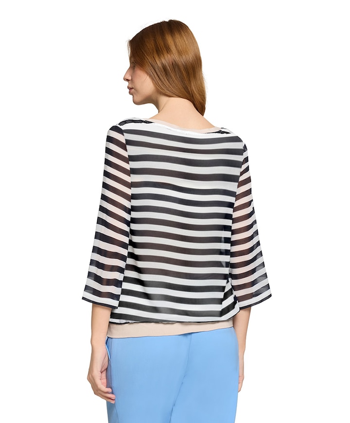 Dames longsleeve blauw