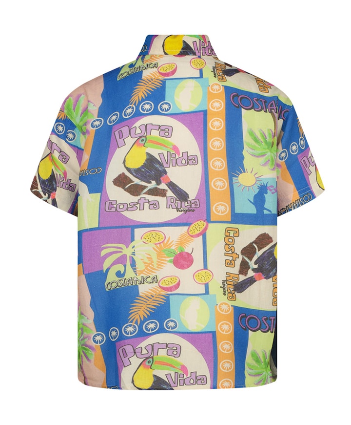 Overhemd korte mouw multicolor