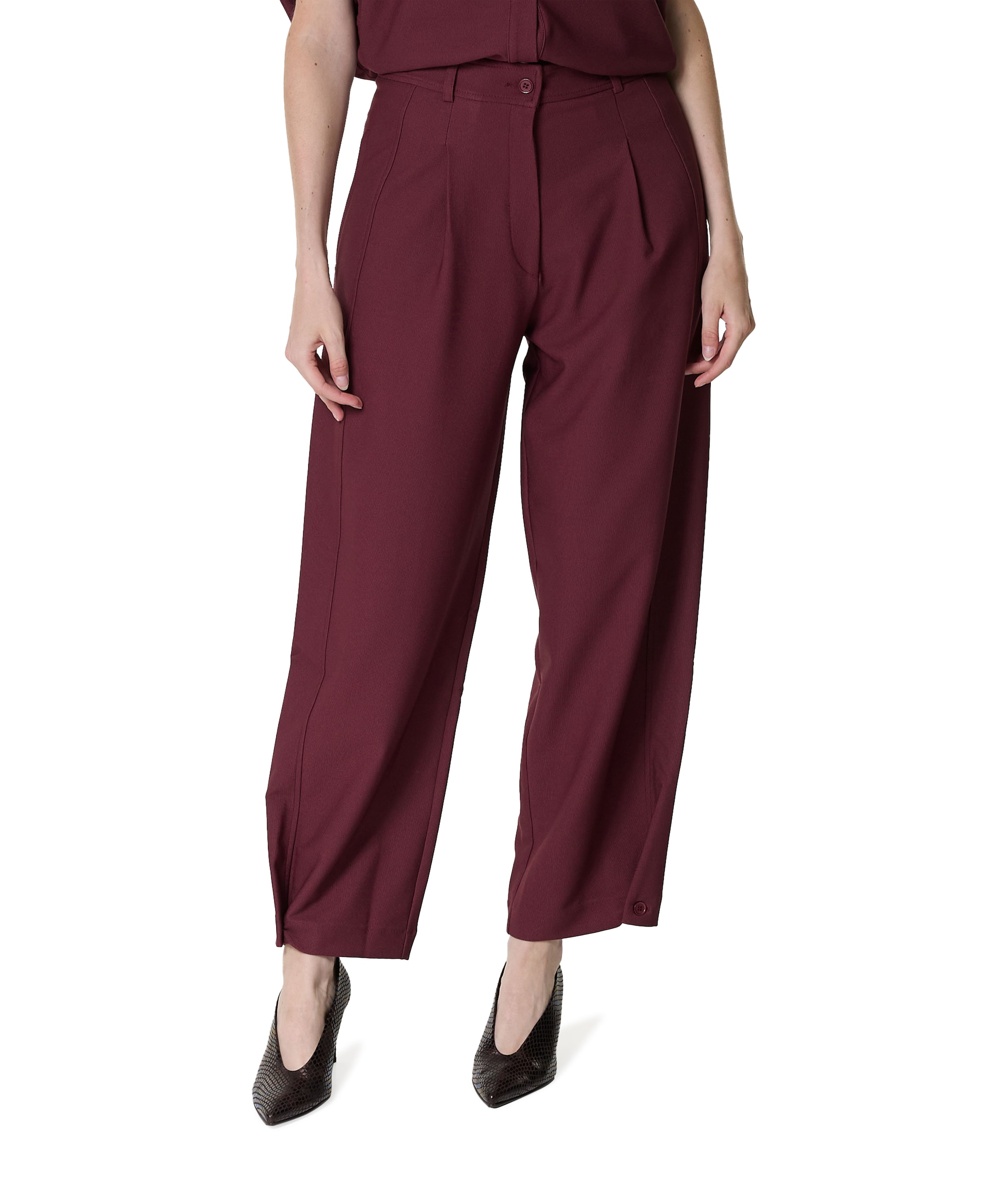 dames broek bordeaux