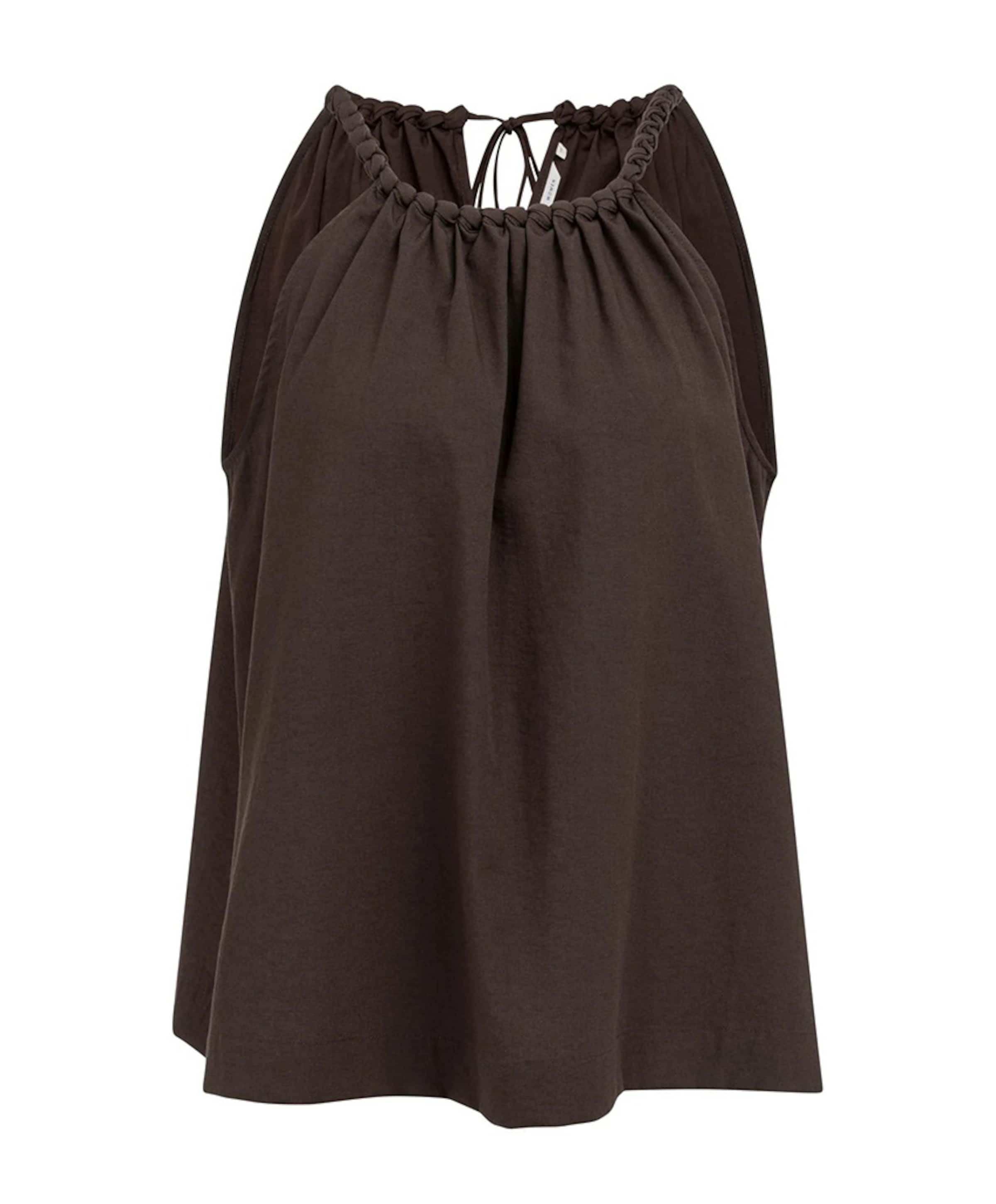 Dames top bruin
