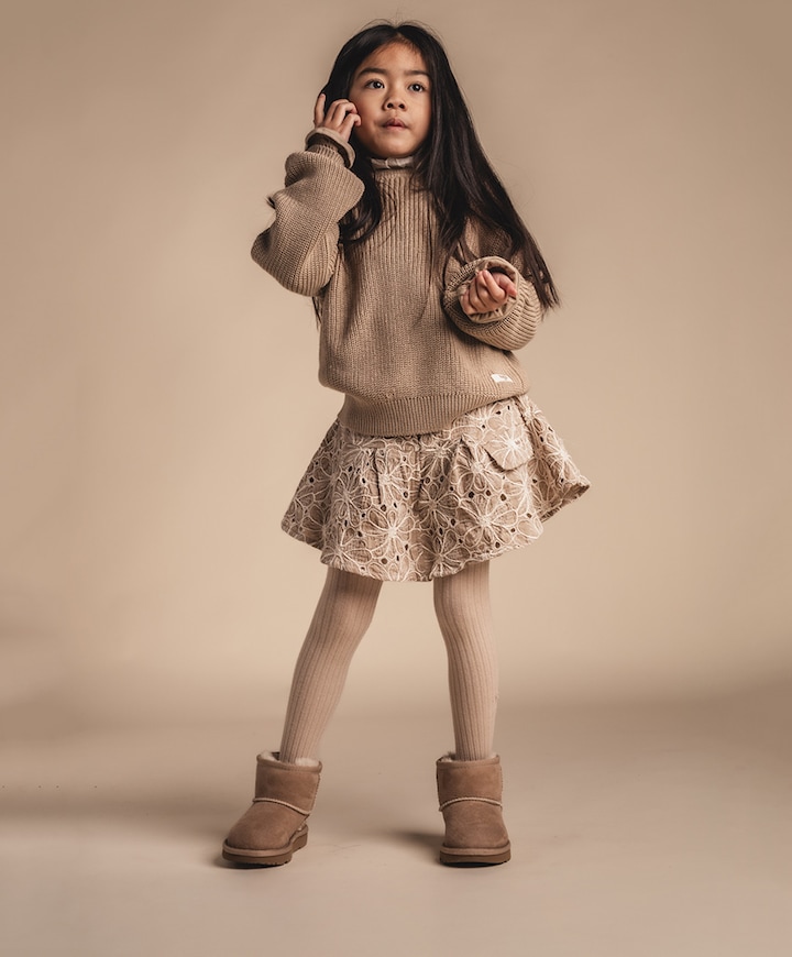 Meisjes trui beige