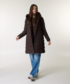 Dames jas bruin