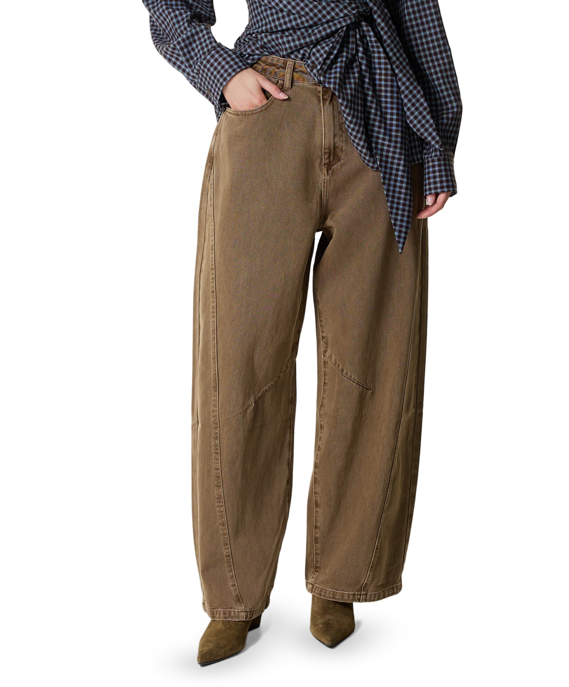 dames jeans beige