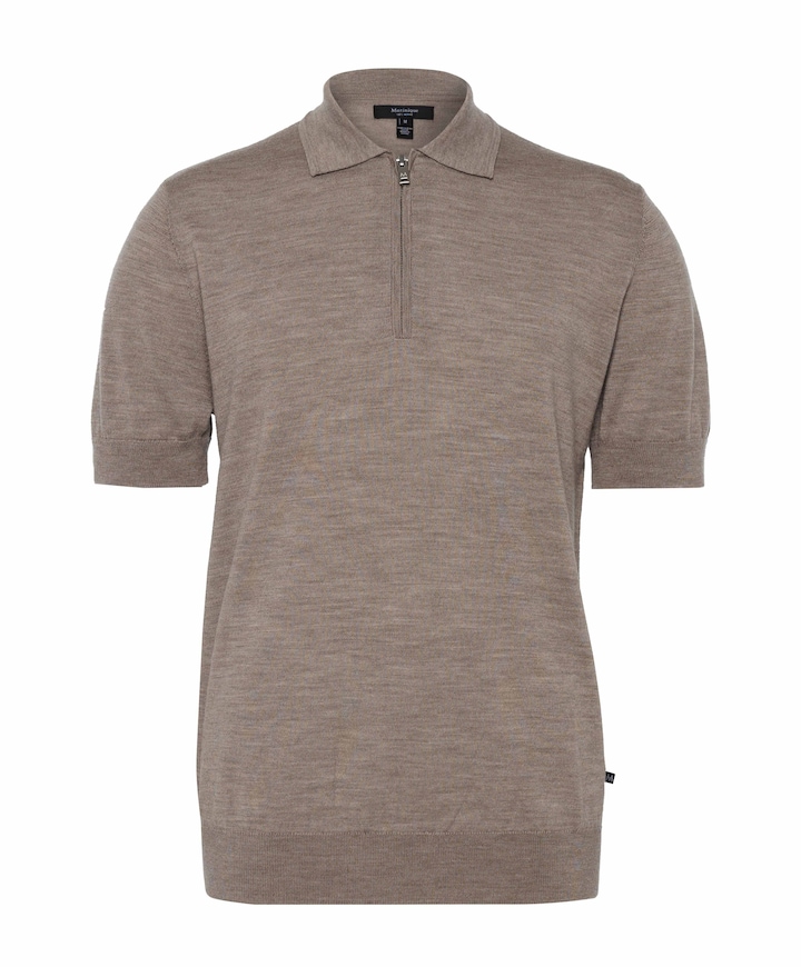 Heren polo beige