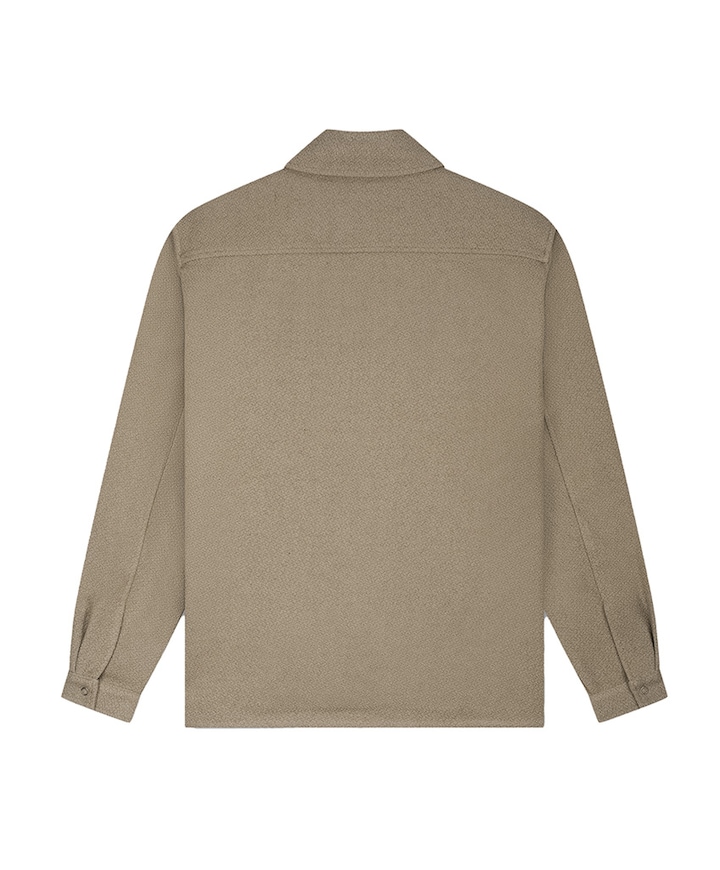 Overshirt lange mouw beige