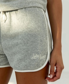 Teddy dames short grijs