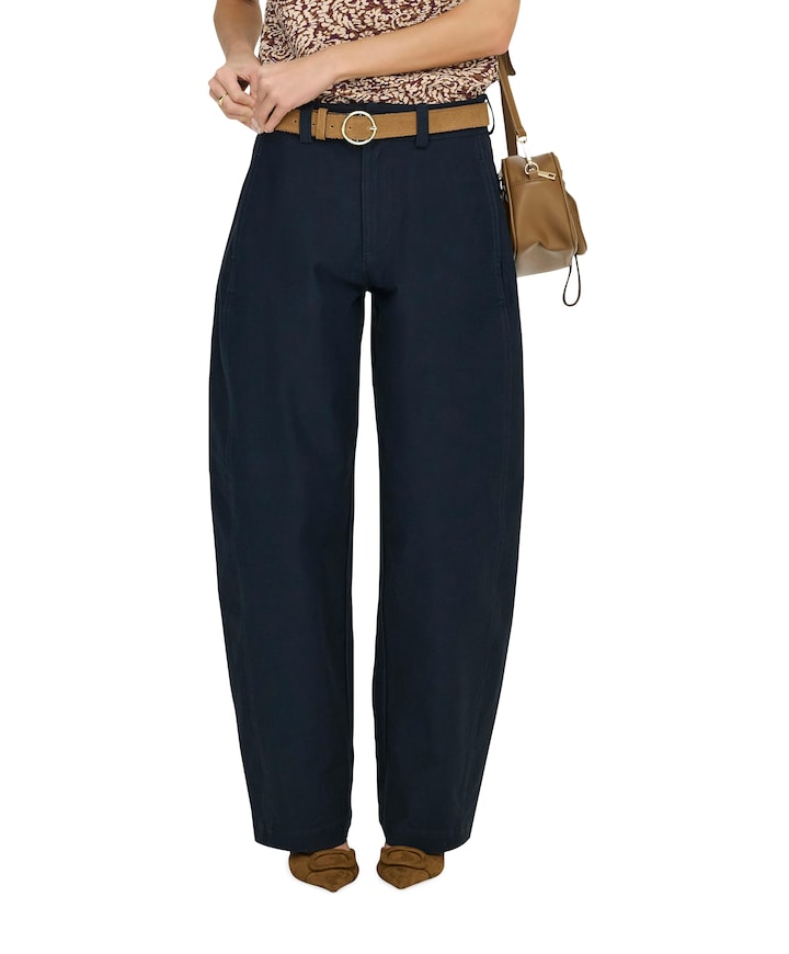 ONLCLAIR MW BARREL PANT PNT NOOS dames broek blauw