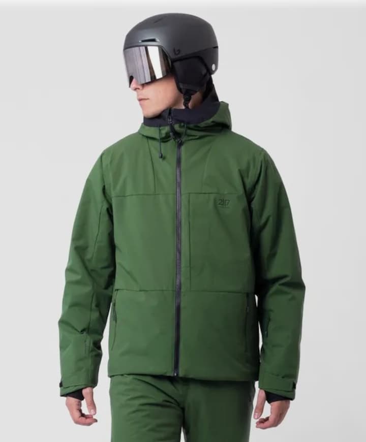 Heren ski-jas groen