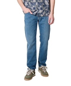 V40 STRAIGHT SUMMER GREEN CAST heren jeans blauw