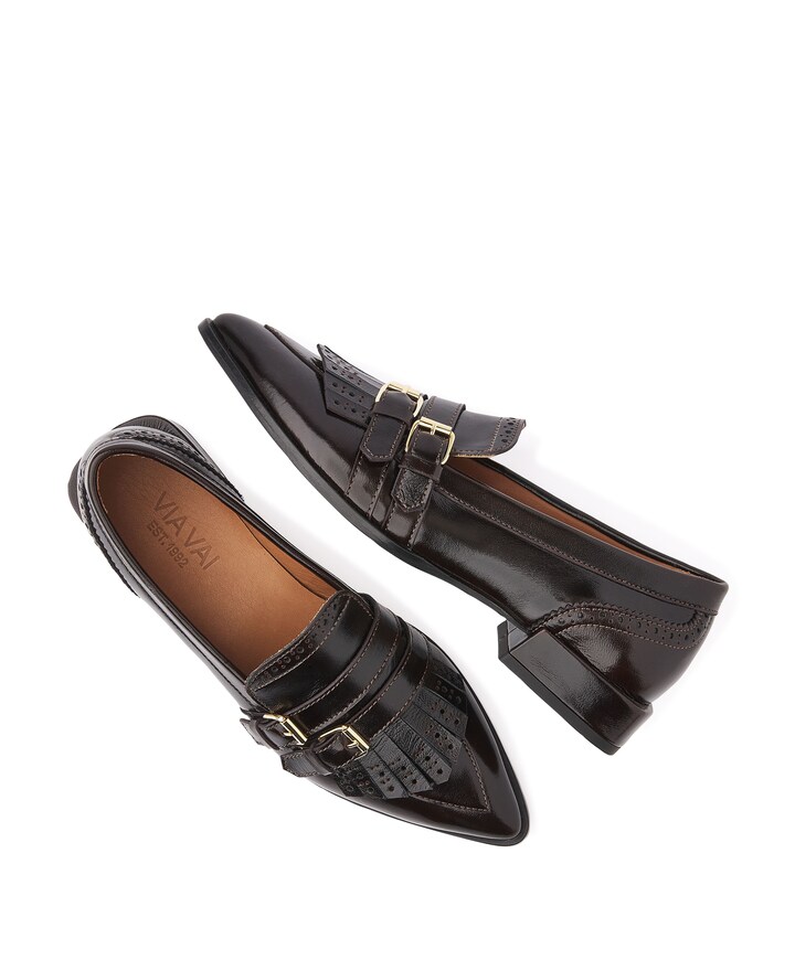 Jazz Lucy dames loafers bruin
