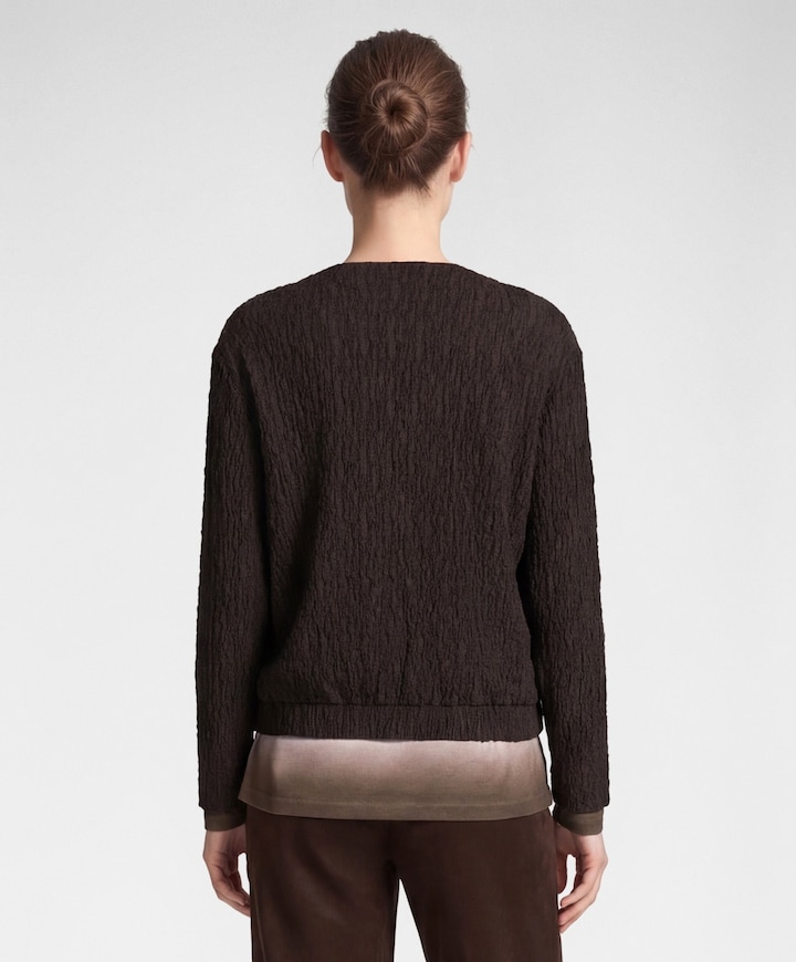 Dames vest bruin