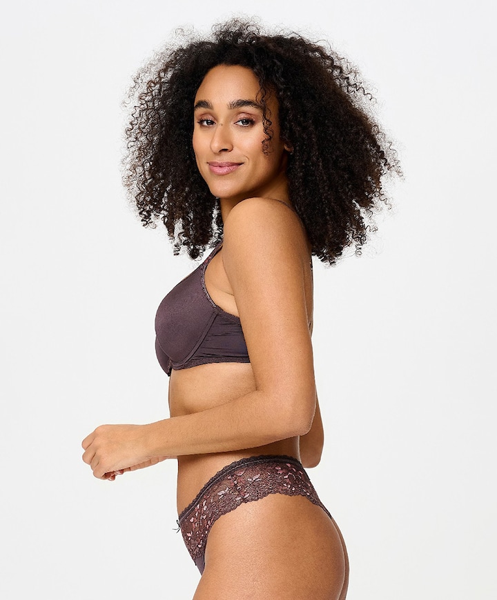 Dames string bruin