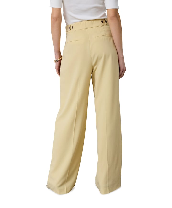 NilanCC Pleat LL dames broek geel