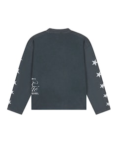 Uniseks longsleeve grijs