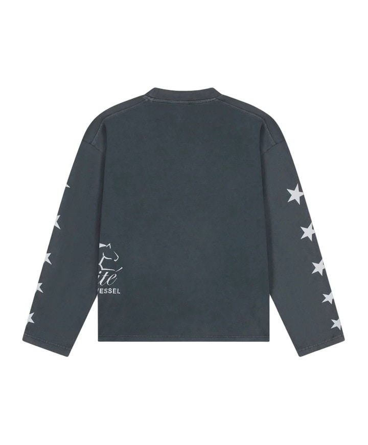 Uniseks longsleeve grijs