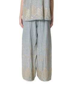 grape loose drawstring dames broek grijs