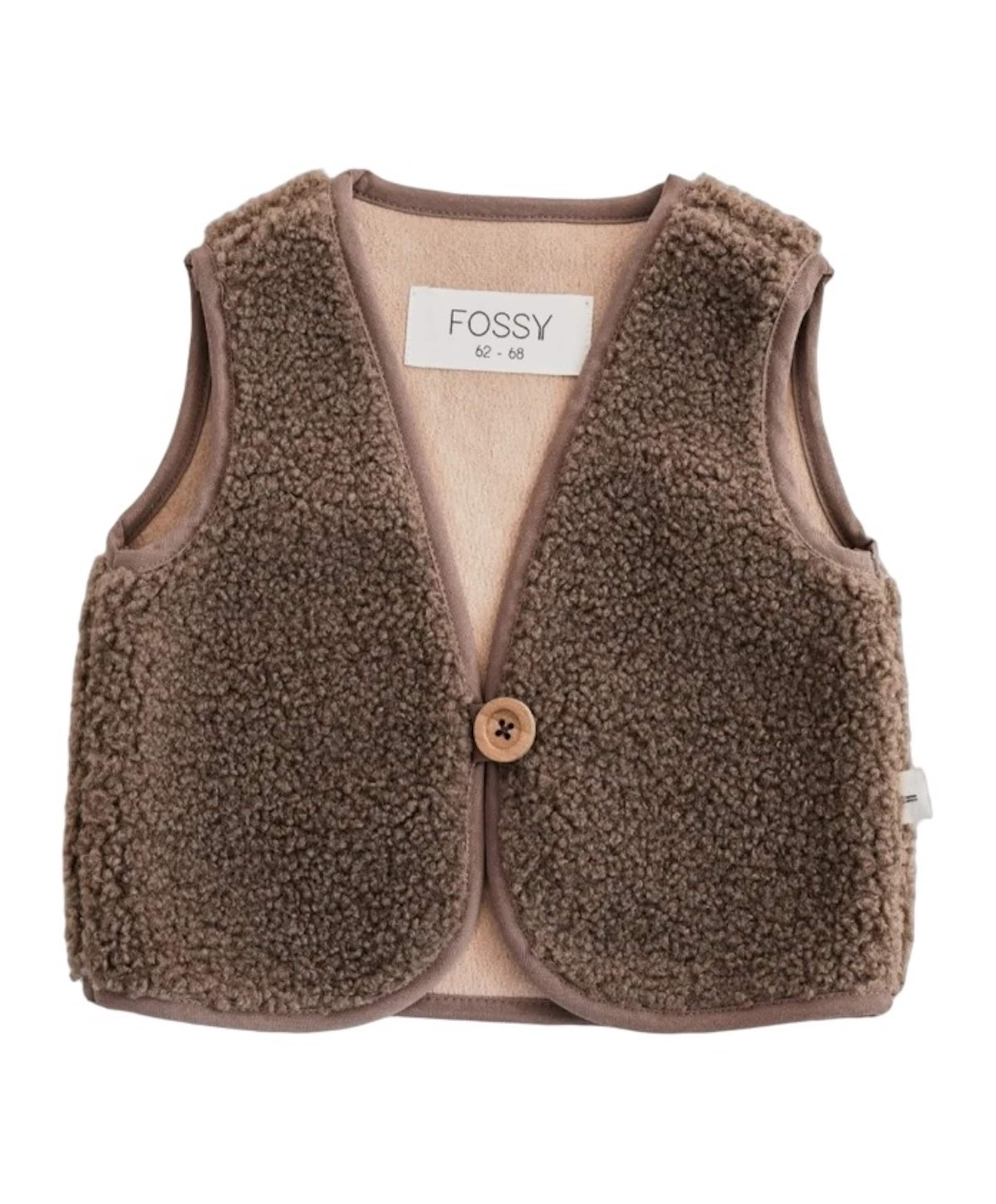 Uniseks gilet bruin