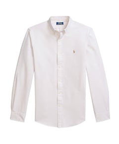 Heren overhemd lange mouw beige