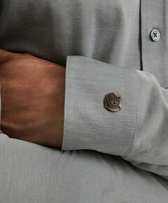 Heren overhemd lange mouw blauw