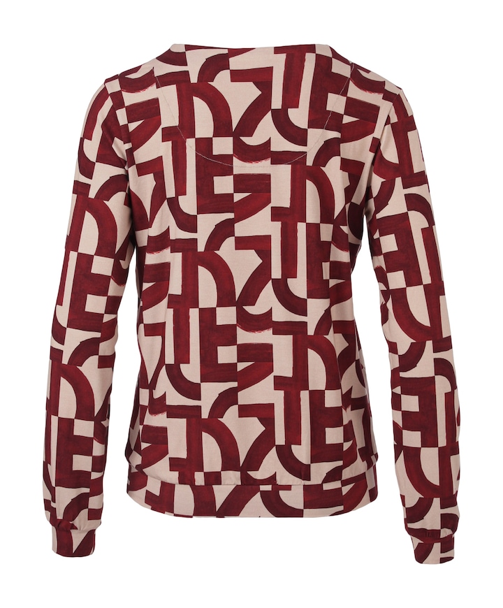 Dames trui bordeaux