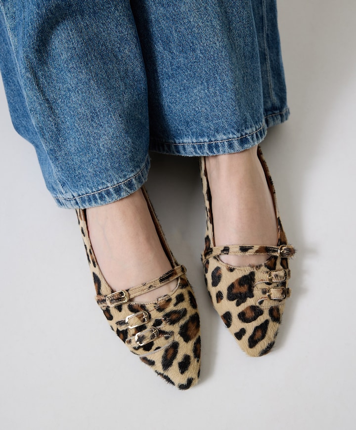 dames ballerina's bruin