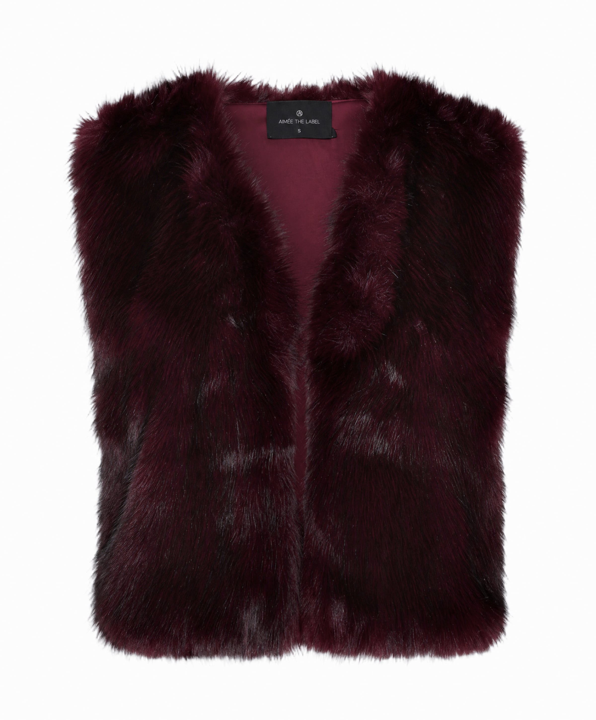 Dames gilet bordeaux